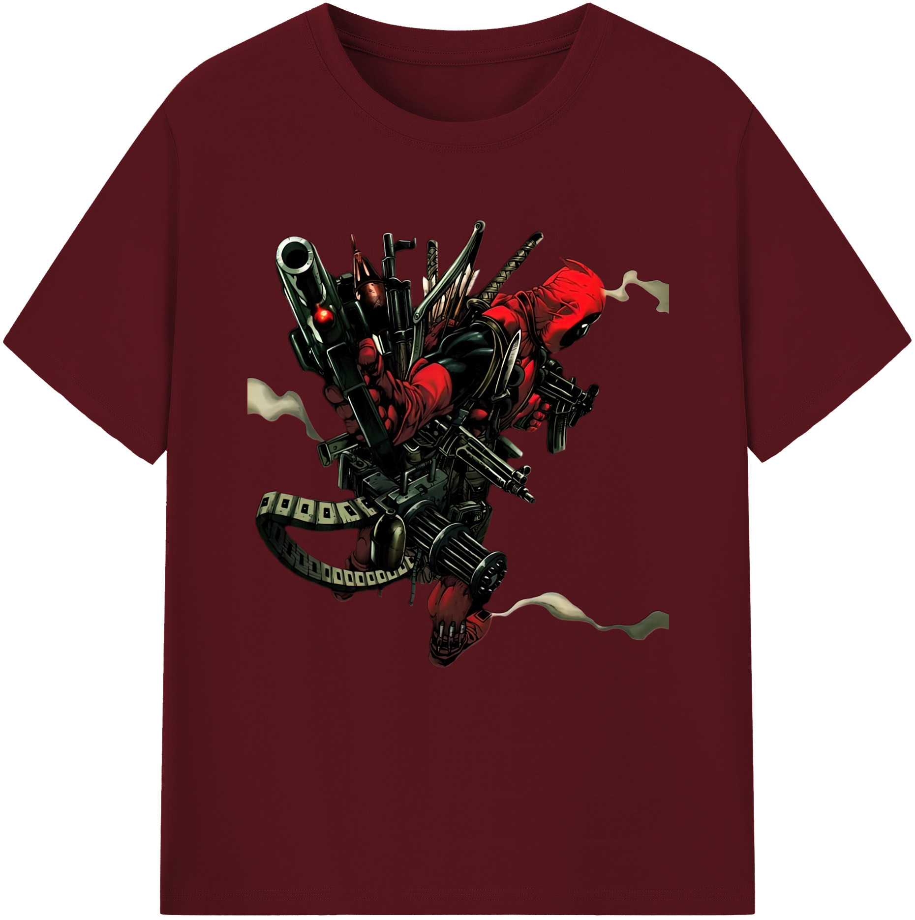（画像用） Deadpool デッドプール 綿100％半袖Tシャツ（フロントプリント）